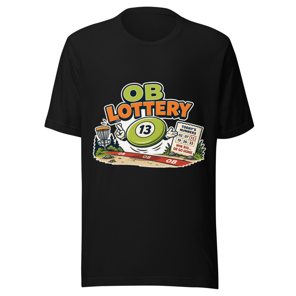 OB Lottery - Bella+Canvas 3001 Black front