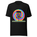 Tie-Dye Sunset Basket - Bella+Canvas 3001 Black front