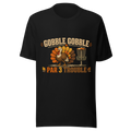 DG-H05 Gobble Gobble Par 3 Trouble - Bella+Canvas 3001 Black front
