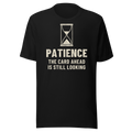 Patience: The Card Ahead Is Still Looking - Bella+Canvas 3001 Black front
