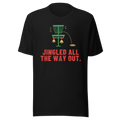 Jingled All the Way Out - Bella+Canvas 3001 Black front