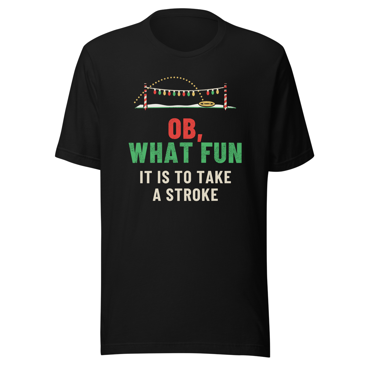 OB, What Fun - Bella+Canvas 3001 Black front