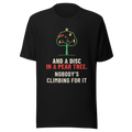 A Disc in a Pear Tree - Bella+Canvas 3001 Black front