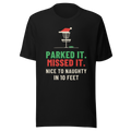 Parked It. Missed It. - Bella+Canvas 3001 Black front