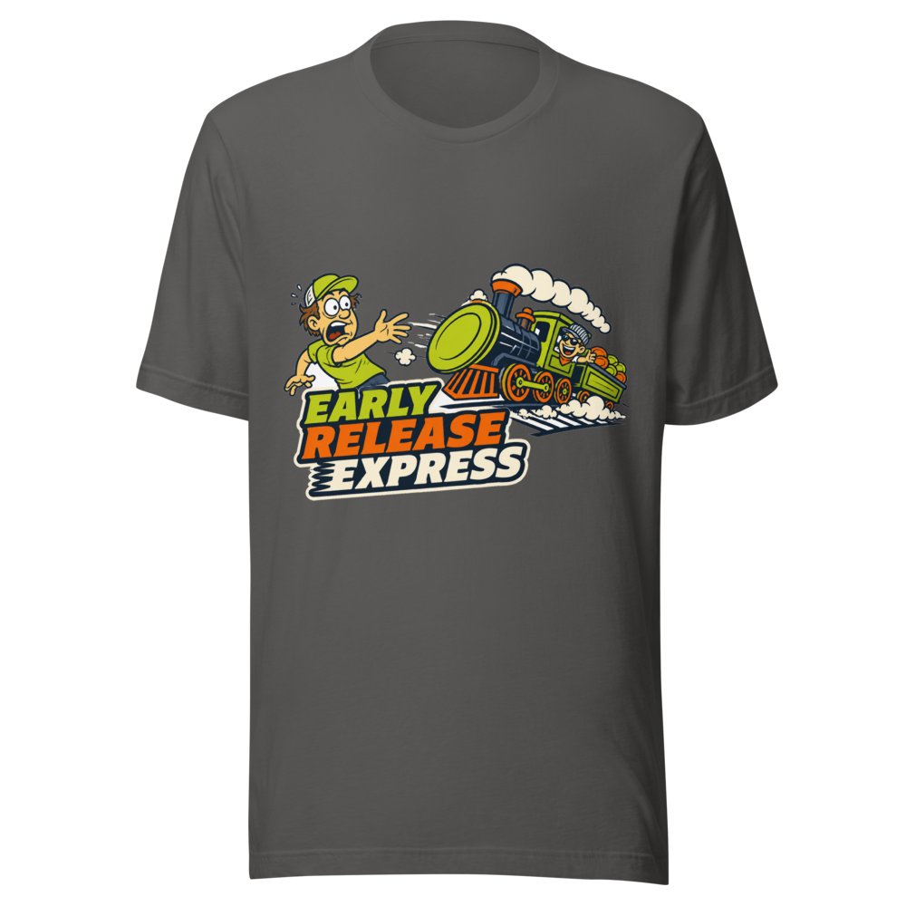 Early Release Express - Bella+Canvas 3001 Asphalt front