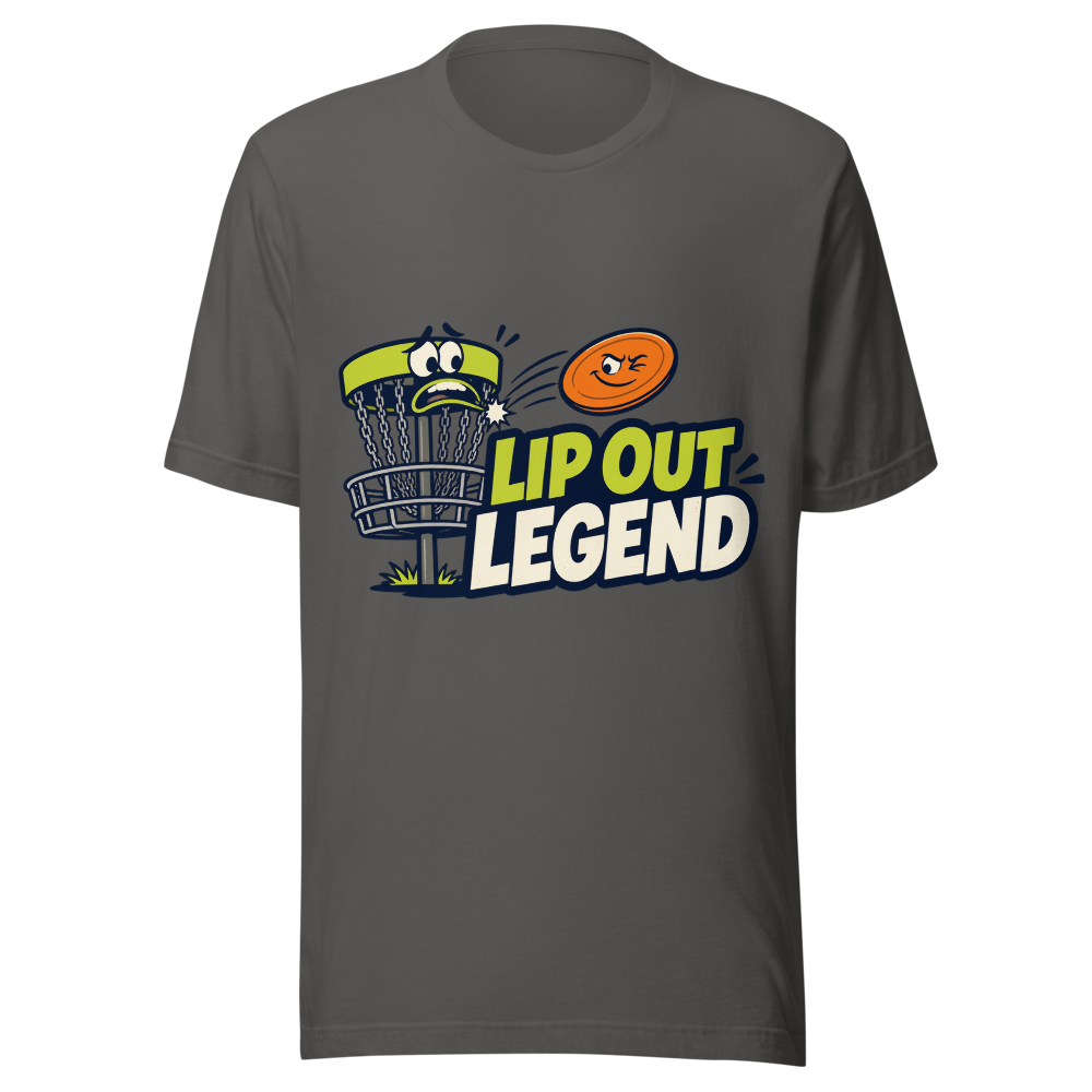 Lip Out Legend - Bella+Canvas 3001 Asphalt front