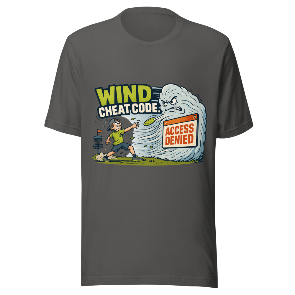 Wind Cheat Code - Bella+Canvas 3001 Asphalt front