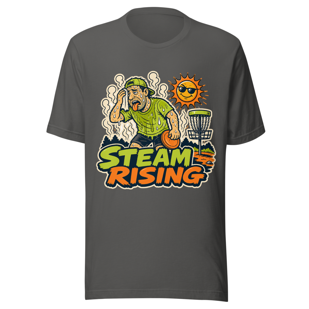 Steam Rising - Bella+Canvas 3001 Asphalt front
