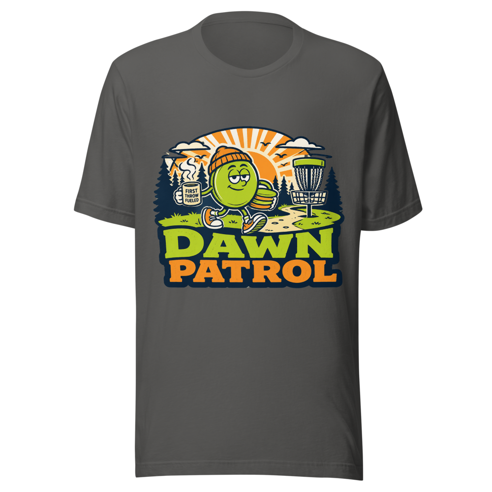 Dawn Patrol Disc - Bella+Canvas 3001 Asphalt front