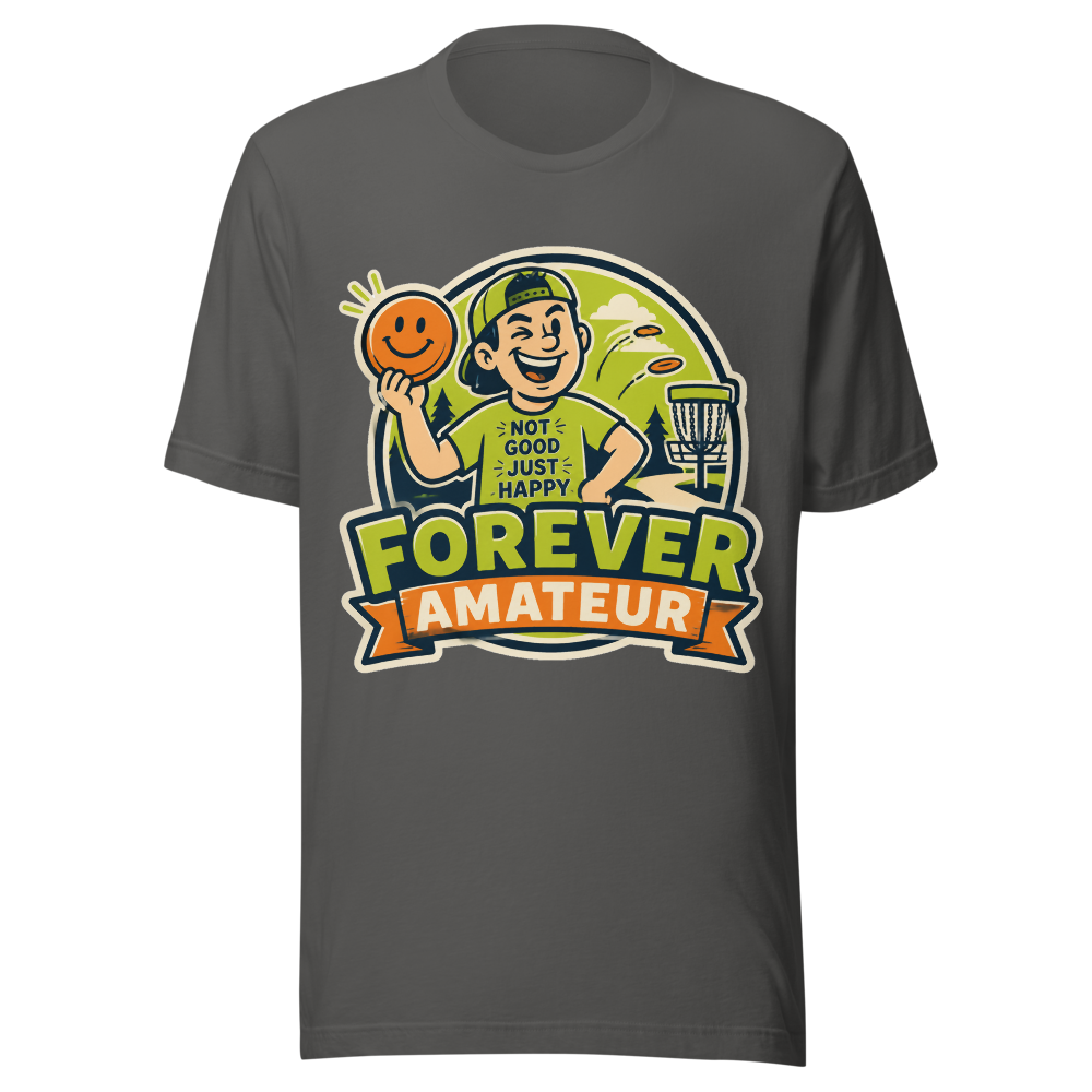 Forever Amateur Energy - Bella+Canvas 3001 Asphalt front