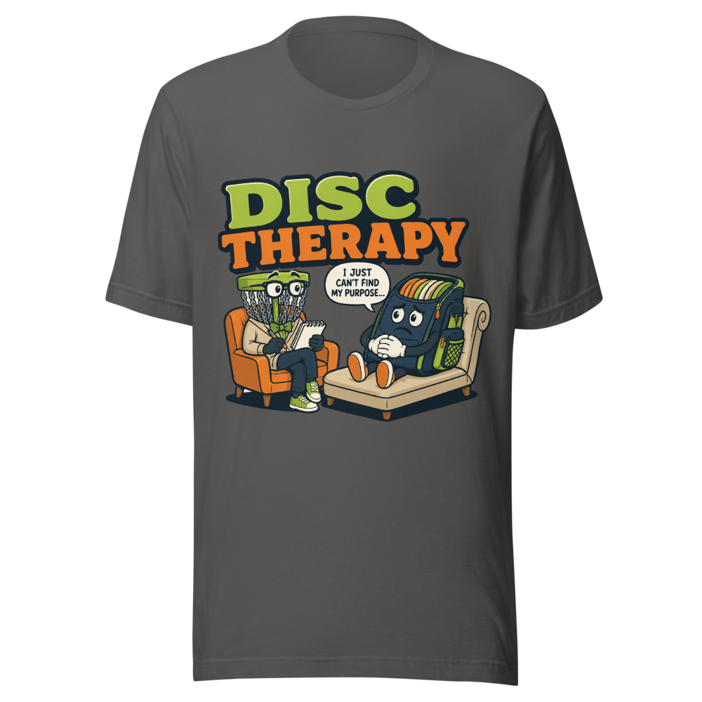 Disc Therapy Session - Bella+Canvas 3001 Asphalt front