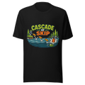 Cascade of Skip — Bella+Canvas 3001 Black front
