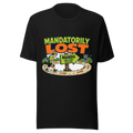 Mandatorily Lost — Bella+Canvas 3001 Black front