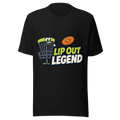 Lip Out Legend — Bella+Canvas 3001 Black front