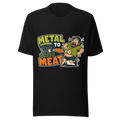 Metal to Meat — Bella+Canvas 3001 Black front