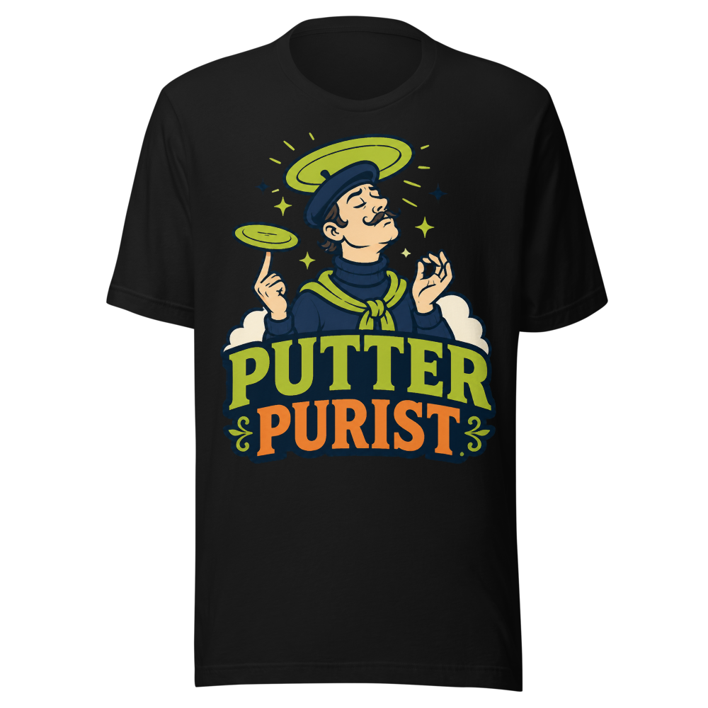 Putter Purist — Bella+Canvas 3001 Black front