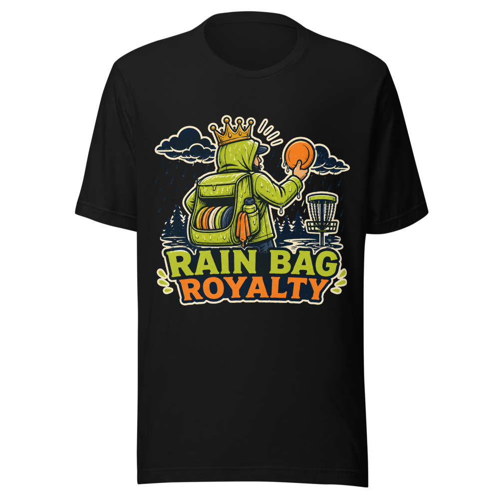 Rain Bag Royalty — Bella+Canvas 3001 Black front