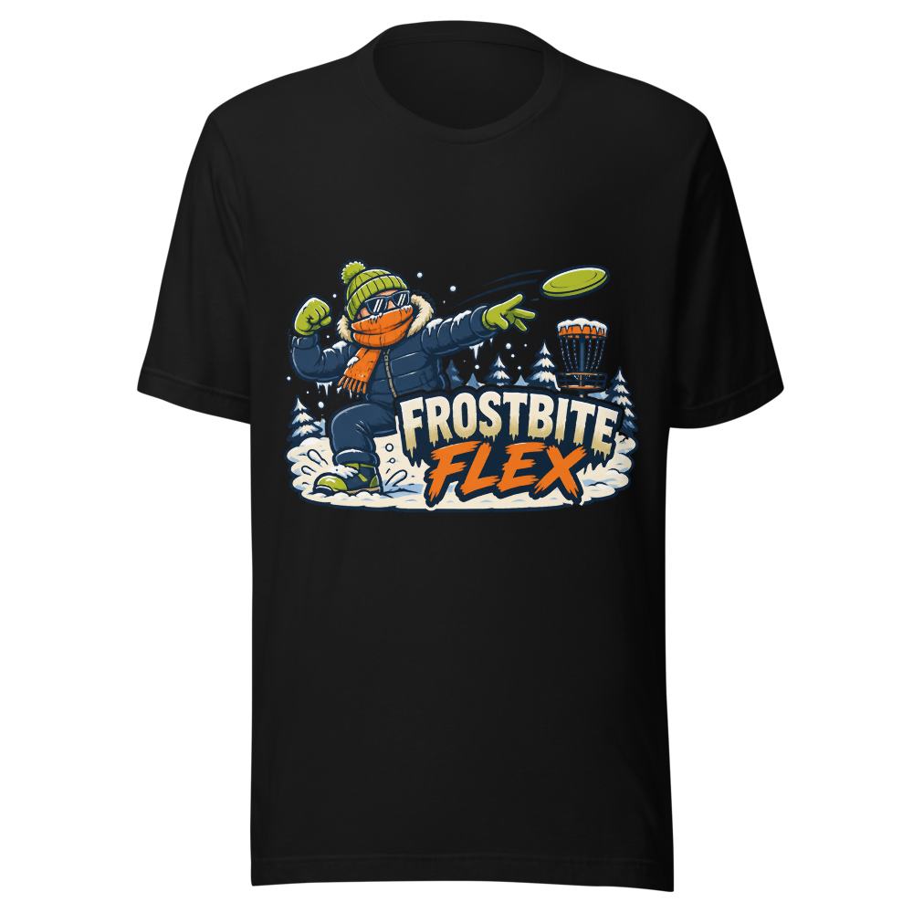 Frostbite Flex — Bella+Canvas 3001 Black front