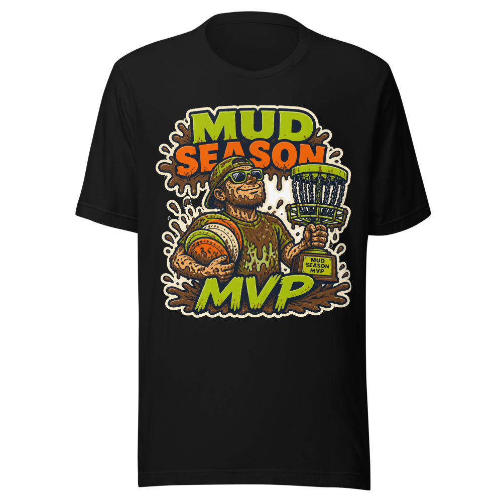 Mud Season MVP — Bella+Canvas 3001 Black front