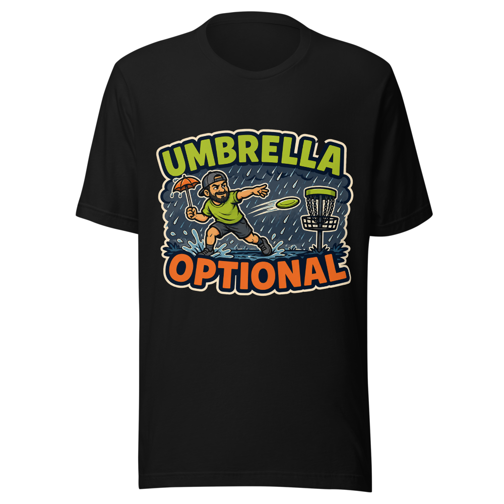 Umbrella Optional — Bella+Canvas 3001 Black front