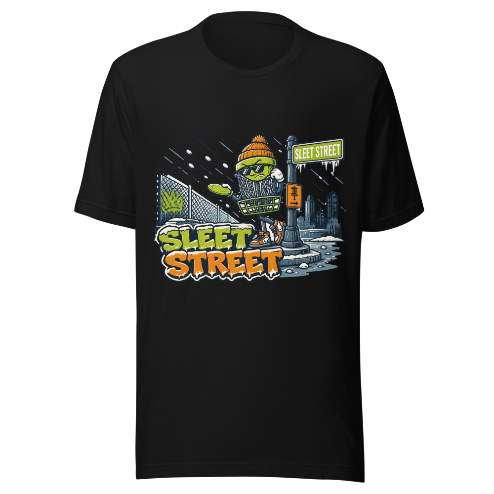 Sleet Street — Bella+Canvas 3001 Black front