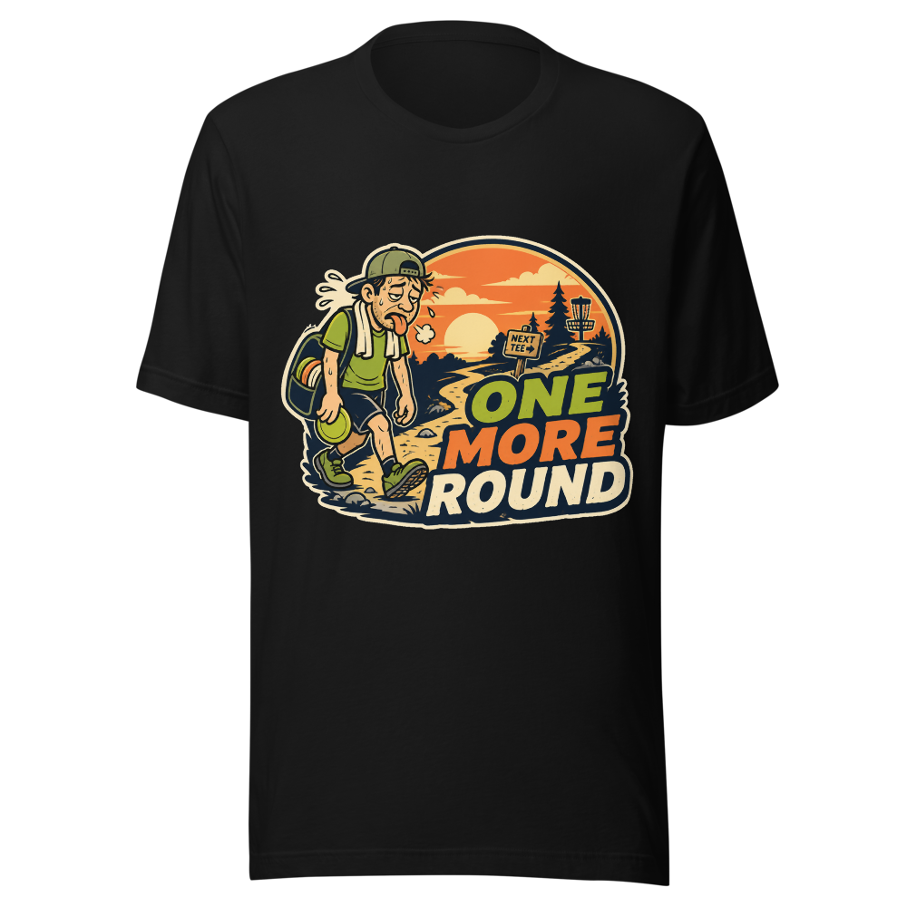 One More Round — Bella+Canvas 3001 Black front