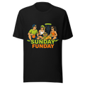 Sunday Funday Card — Bella+Canvas 3001 Black front