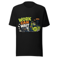 Work Can Wait — Bella+Canvas 3001 Black front