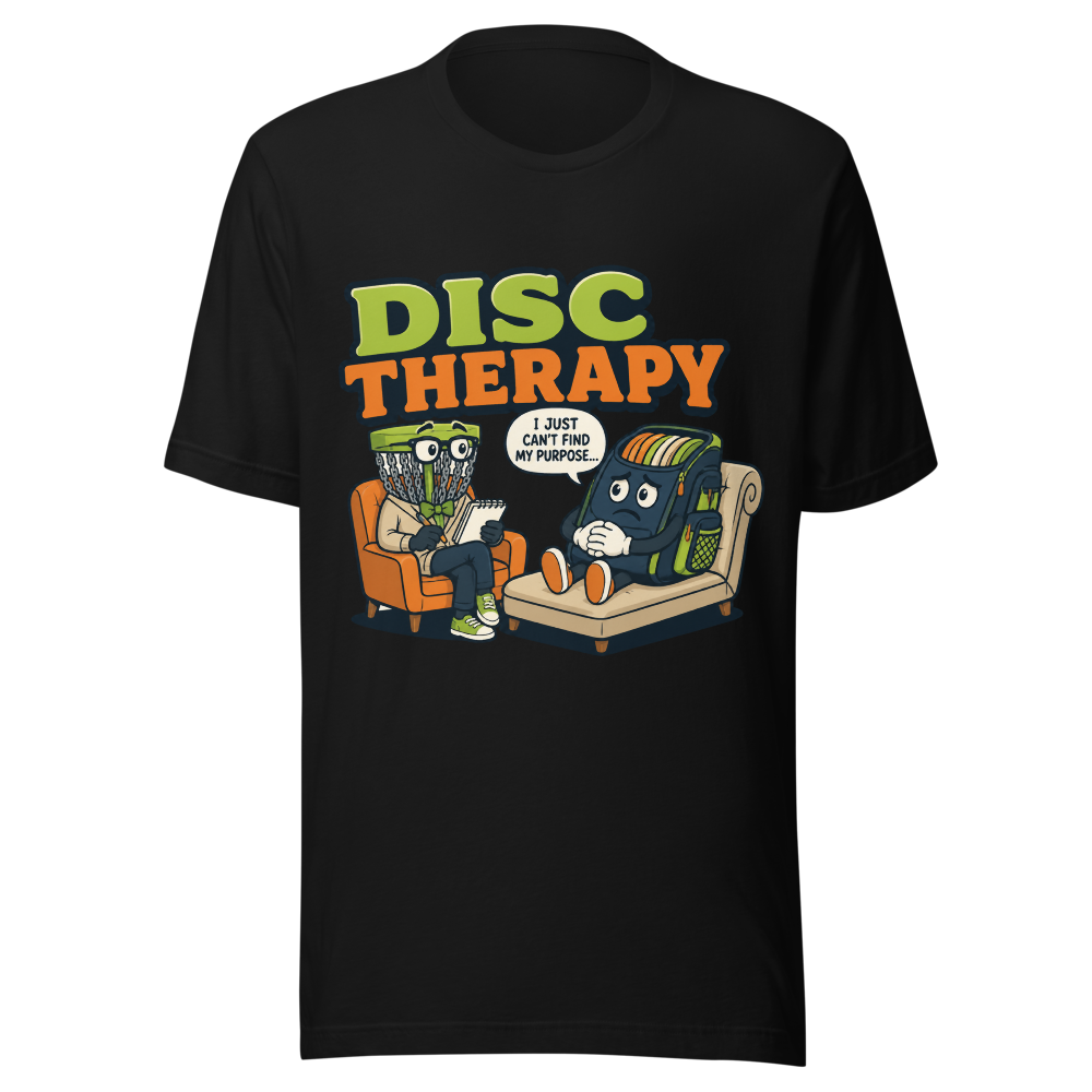 Disc Therapy Session — Bella+Canvas 3001 Black front