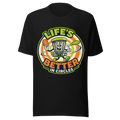 Life's Better in Circles — Bella+Canvas 3001 Black front