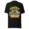 In Trees We Trust — Bella+Canvas 3001 Black front