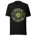 Order of the Lost Disc — Bella+Canvas 3001 Black front