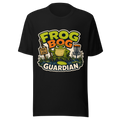 Frog Bog Guardian — Bella+Canvas 3001 Black front