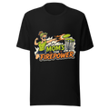 Mom's the Firepower — Bella+Canvas 3001 Black front