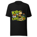 Kid on the Card — Bella+Canvas 3001 Black front