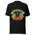Friendly Fire — Bella+Canvas 3001 Black front