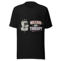 Chains Or Therapy — Bella+Canvas 3001 Black front