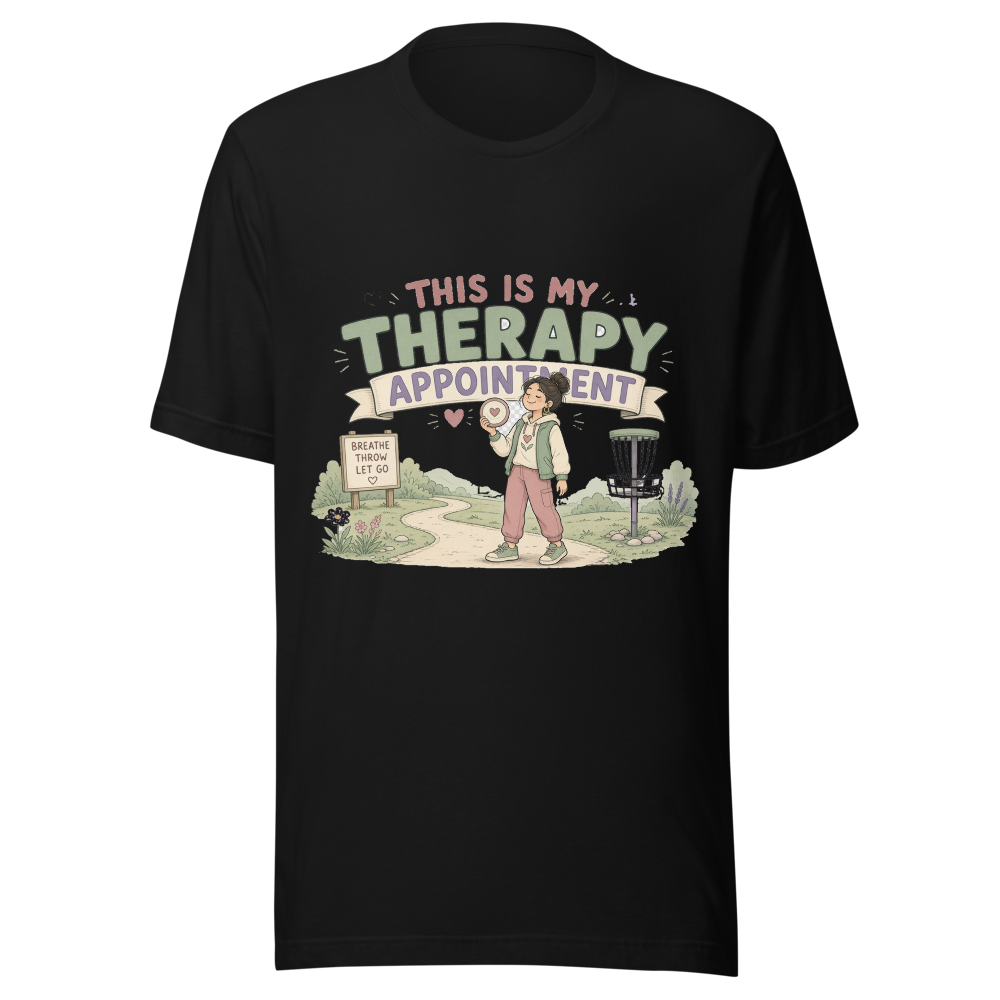 This Is My Therapy Appointment — Bella+Canvas 3001 Black front