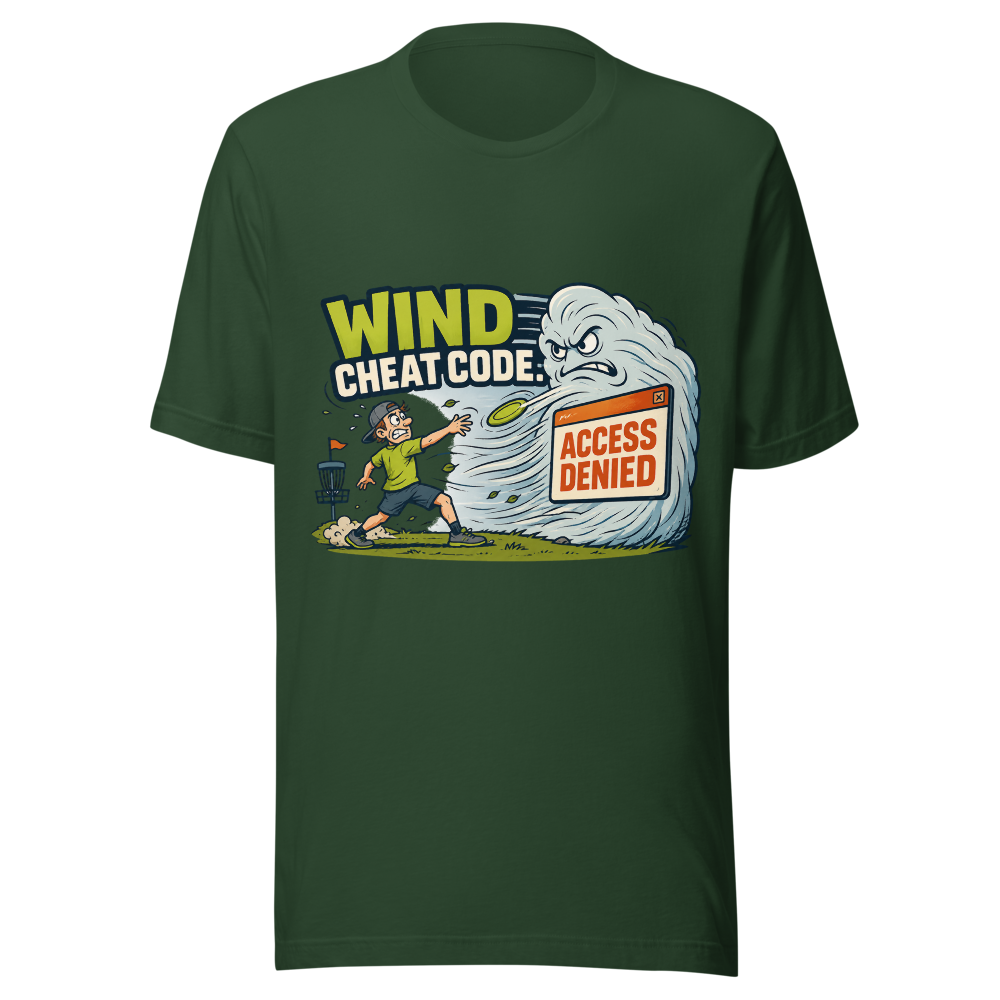 Wind Cheat Code - Bella+Canvas 3001 Forest front
