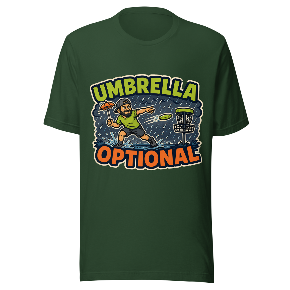 Umbrella Optional - Bella+Canvas 3001 Forest front