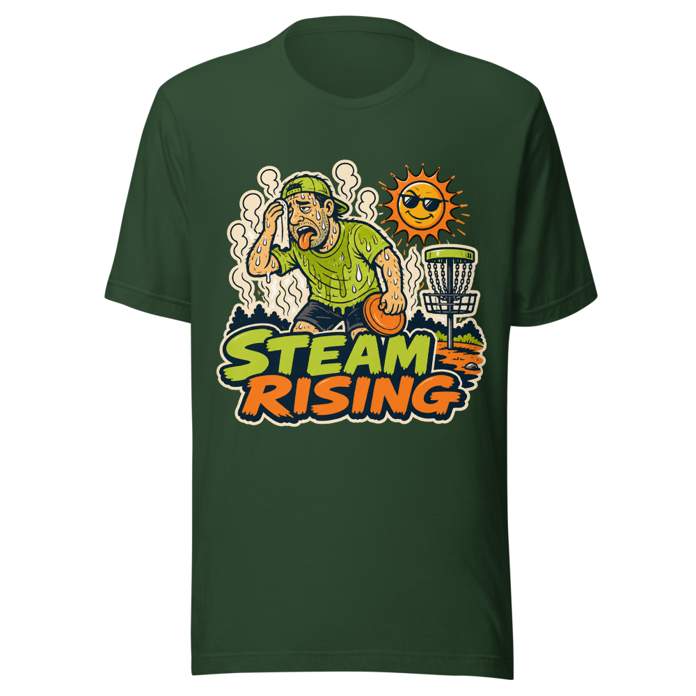 Steam Rising - Bella+Canvas 3001 Forest front
