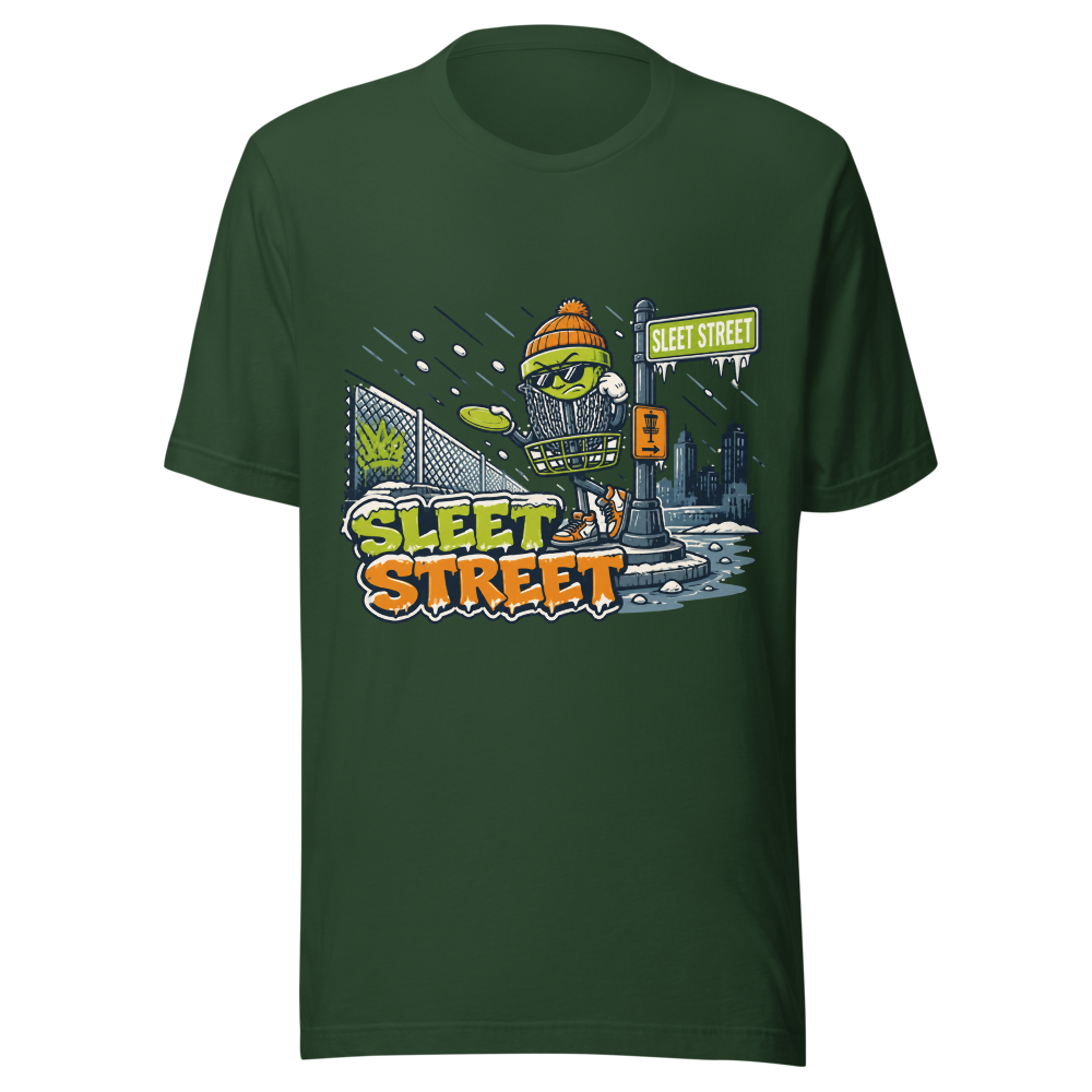 Sleet Street - Bella+Canvas 3001 Forest front