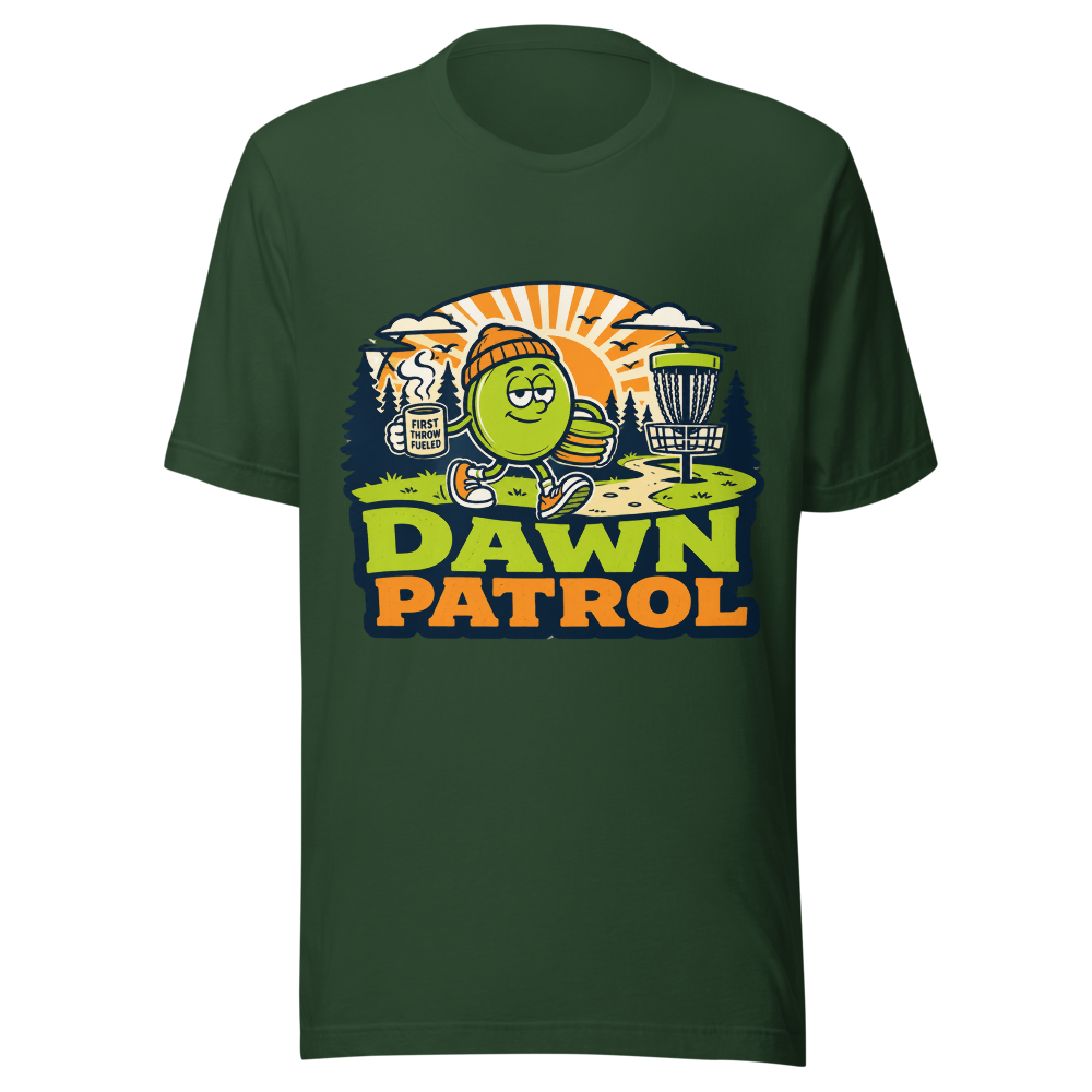 Dawn Patrol Disc - Bella+Canvas 3001 Forest front