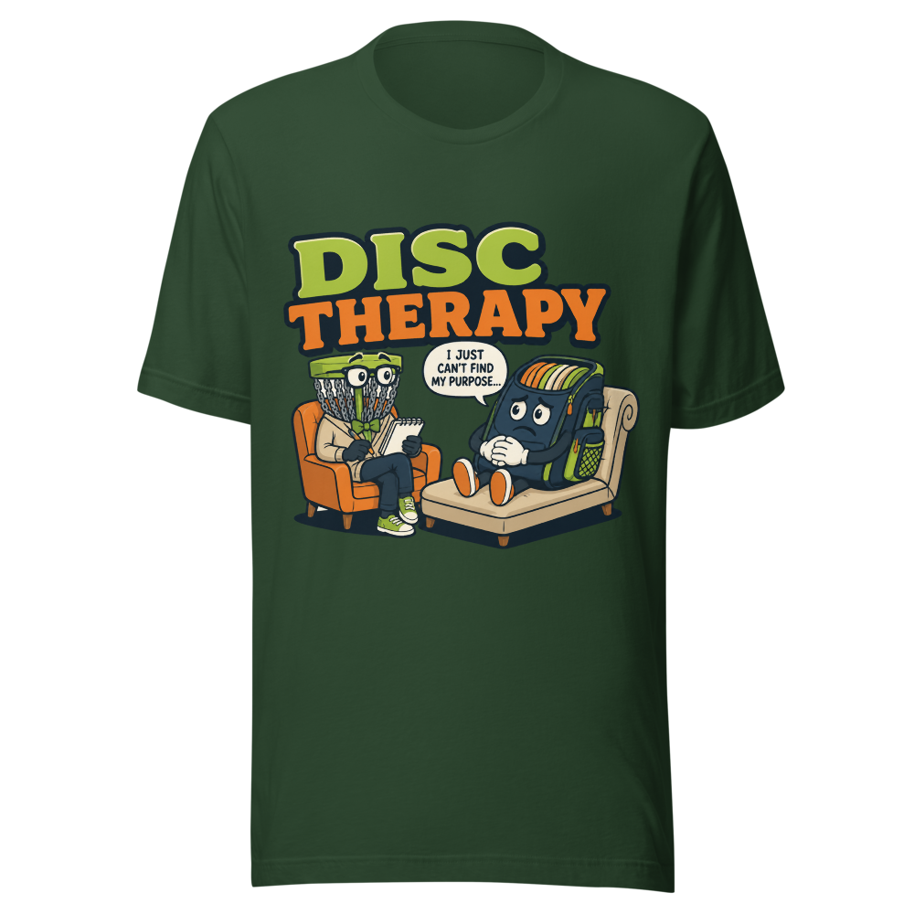 Disc Therapy Session - Bella+Canvas 3001 Forest front