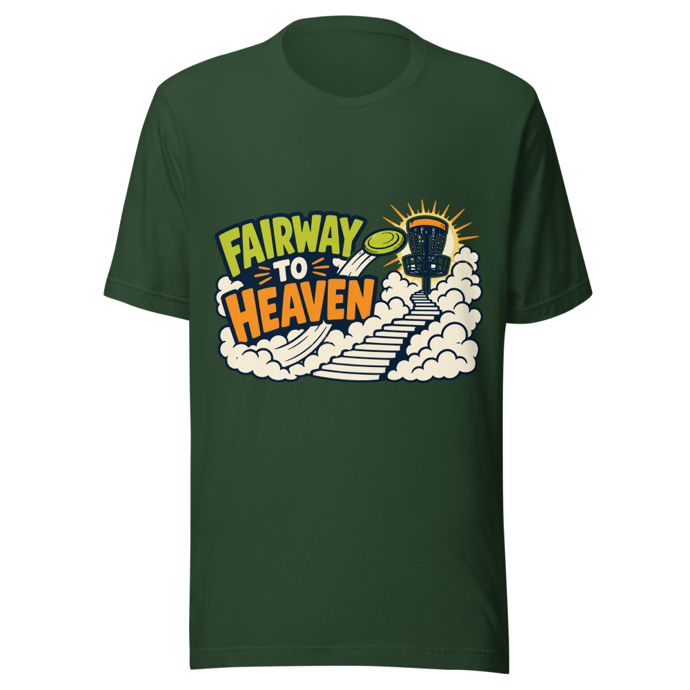 Fairway to Heaven - Bella+Canvas 3001 Forest front