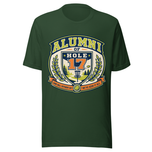 Alumni of Hole 17 - Bella+Canvas 3001 Forest front